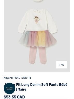 Mayoral White Bodysuit with Rainbow Tulle Tutu and Pink Tights